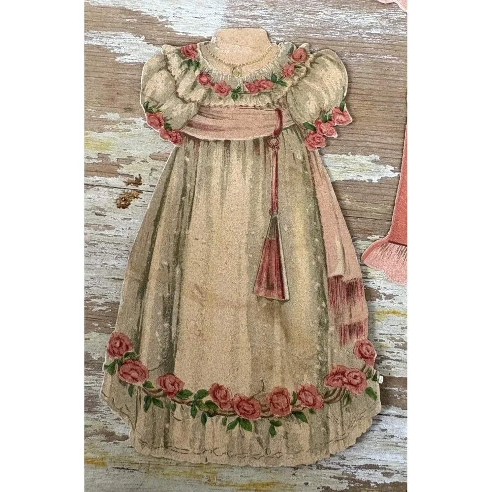 Antique paper dolls Tuck's Dolly Delight & Her Dresses Our Pets series 103 1894